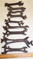 (9) Antique Wrenches - Buggy - Offset - Tools