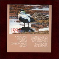 CANADA 1992 DUCK STAMP w/ COMPLETE BOOKLET