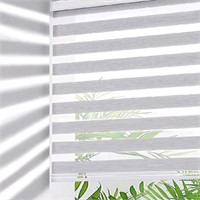 GENIMO Zebra Blinds for Windows, Dual Layer Roller