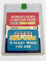 Super Pac Man Sticker - Sealed 1982