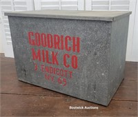Galvanized Goodrich milk porch cooler