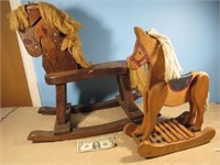 *LPO* 2 Antique Rocking Horses