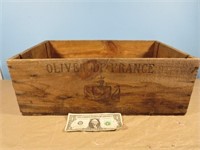 French Box, Wooden, 19.5in X 7in X 12in