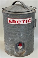 NEAT VNTG GALVANIZED ARTIC COOLER W SPOUT