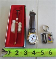 Disney Watch, Pen, & Key Chain