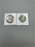 1953, 1972 Foreign Coins