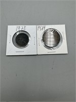 1928, 1924 Foreign Coins
