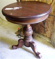 Designer style Mahogany drum table with carved