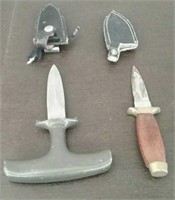 Bag-Dagger With Sheath & Straight Blade Knife