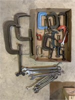 Wrenches (15/16" to 5/16"), C-Clamps