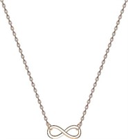 14k Gold-pl Infinity Love Necklace