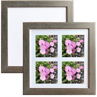 10x10 Picture Frames Blue with 4x4 Mat. Set of 2 p