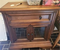 Wooden Sofa Table w/ Drawer & Doors