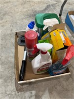 lot of cleaning items