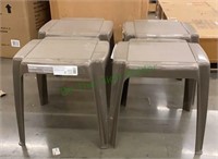 Plastic side tables