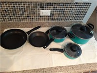 Teal Cookware set