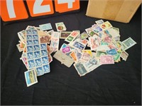 BOX OF VARIOUS POSTAGE STAMPS