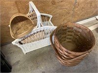 Egg basket, magazine rack wicker items