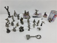 Collection de figurines médiéval en métal