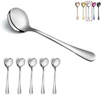 P756  ReaNea Soup Spoons Set Stainless Steel