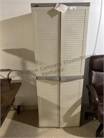 Storage cabinet 26x17x69” some type of molded