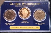 9 - Presidential coin sets in case