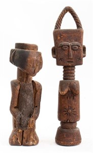African Carved Wooden Figures, 2