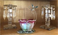Assorted Glass Candle Holders