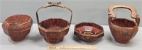 Chinese Asian Wedding Baskets Lot