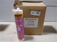 MASTER CLEAR #9 RTV SILICONE 12 TUBES