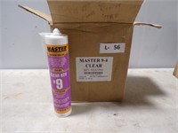 MASTER CLEAR #9 RTV SILICONE 12 TUBES