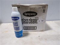 12 CANS OF GLASS CLEANER