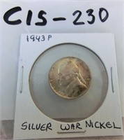 C15-230 1943P silver war nickel