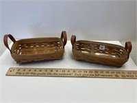 LOT OF 2 HENN WORKSHOP CRACKER BASKETS