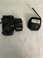 35mm  VIVITAR SKYLIGHT LENS AND PENTAX FLASH