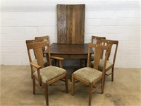 Oak Table and Chair Set