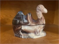 Slag Glass Covered Camel