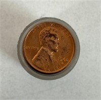 ROLL 1960 LINCOLN PENNIES UNCIRCULATED