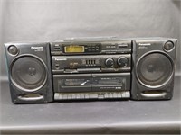 Panasonic Boombox Stereo Cassette Player Black