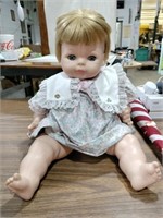 Doll with cloth body