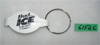 Vintage Bud Ice advertising promotional key chain