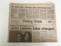 John Lennon's killer 1980 Valley newspaper