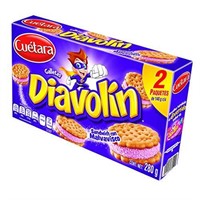 2 BOXES Cuetara Diavolin Marshmallow Cookies