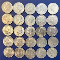 (25) 1972 Kennedy Half Dollars