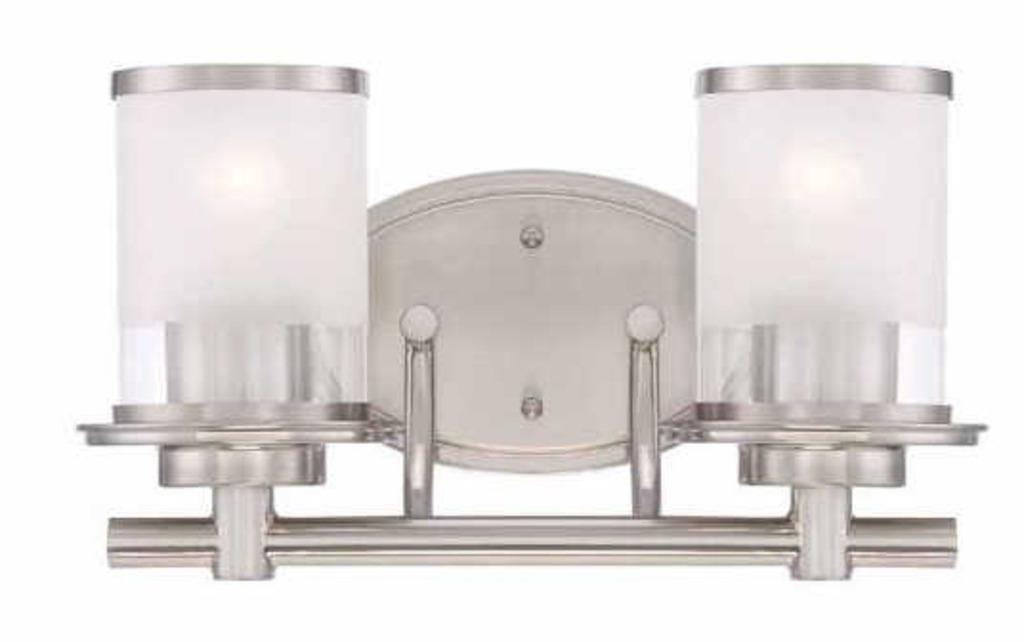 Truitt. 2-light Brushed Nickel Modern Vanity