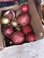 Box of Oversize Ornaments