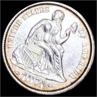 1874 Seated Liberty Dime UNCIRCULATED