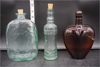 Green & Brown Glass Bottles