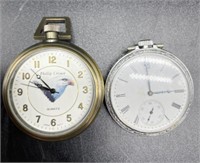 (2) Pocket Watches, Elgin & Crowe