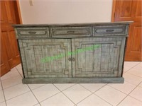 Rustic "NEW" Green 2 door Credenza